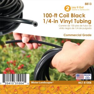 Mister Landscaper Black 1/4" 100 ft. Vinyl Drip Irrigation Tubing