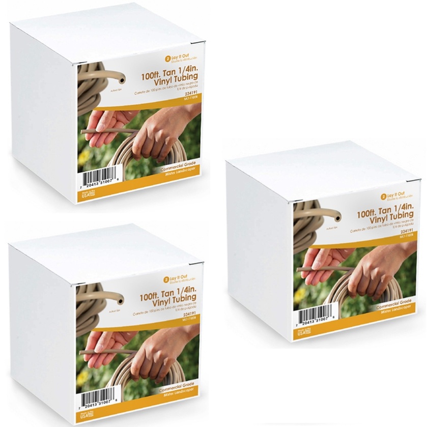 Mister Landscaper Tan 1/4" 100 ft. Vinyl Drip Irrigation Tubing